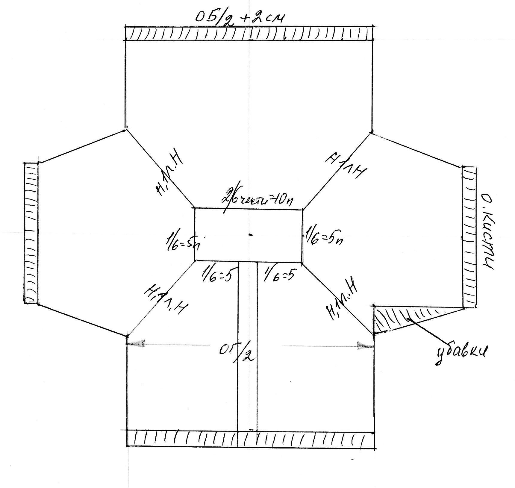 Схема реглан свитера женский